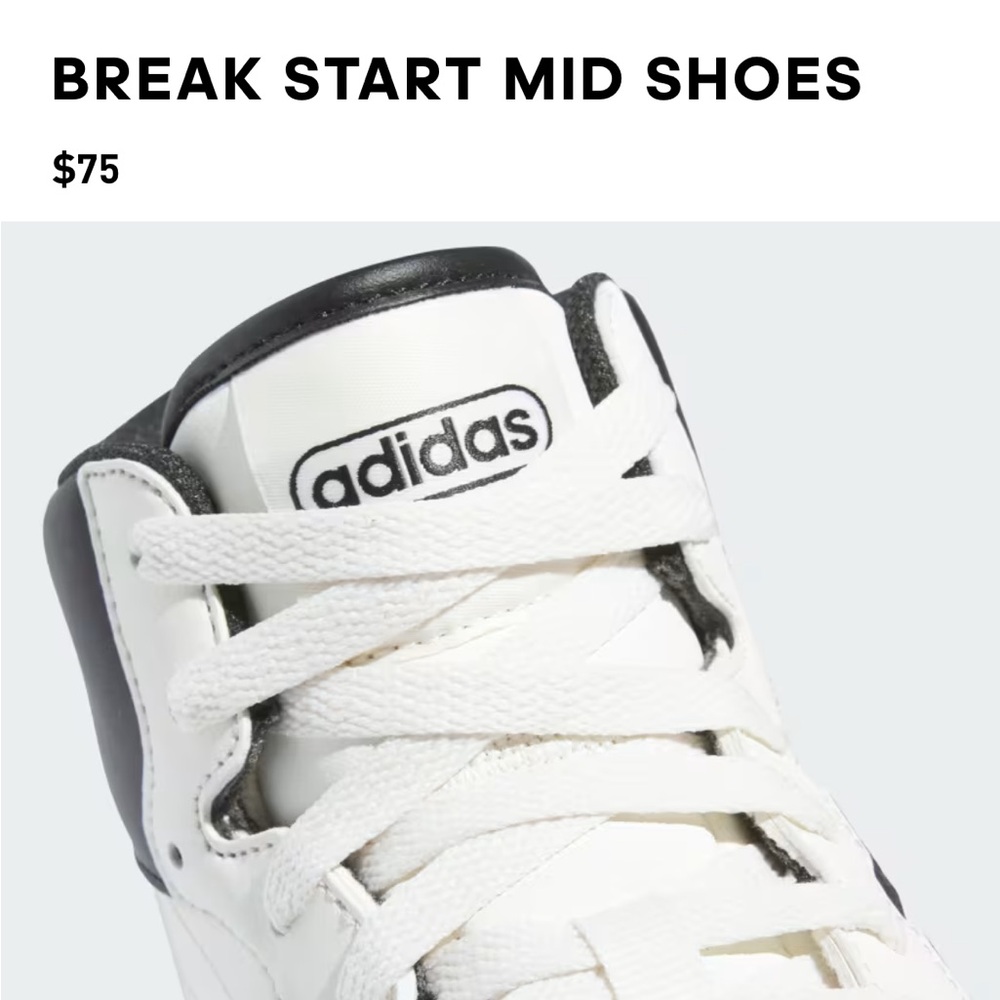 BNWT Adidas white/ cream and Black High-Tops ( multi sizes) - Picture 10 of 10